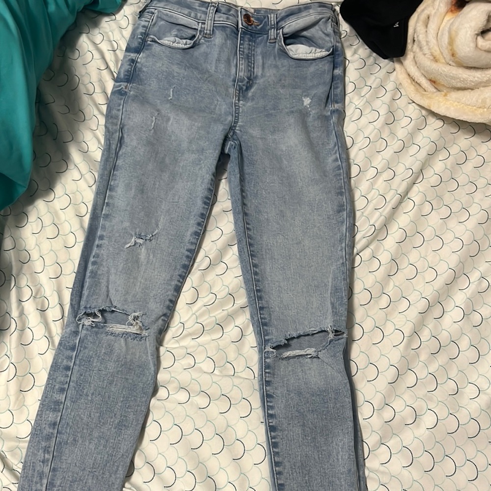 High rise jeans ankle jegging